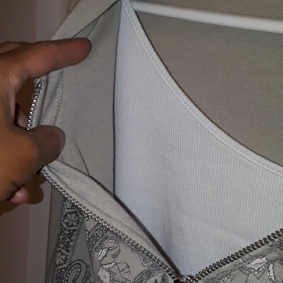 SOLD - Style & Co Hoodie w/Attached Ribbed Tank - Picture 9 of 10